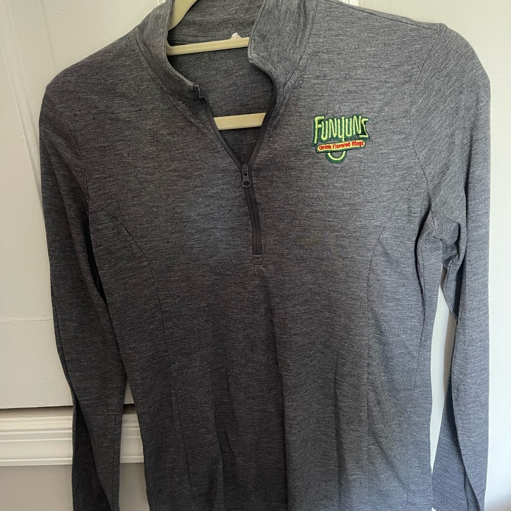 Gray Funyuns Quarter-Zip Pullover